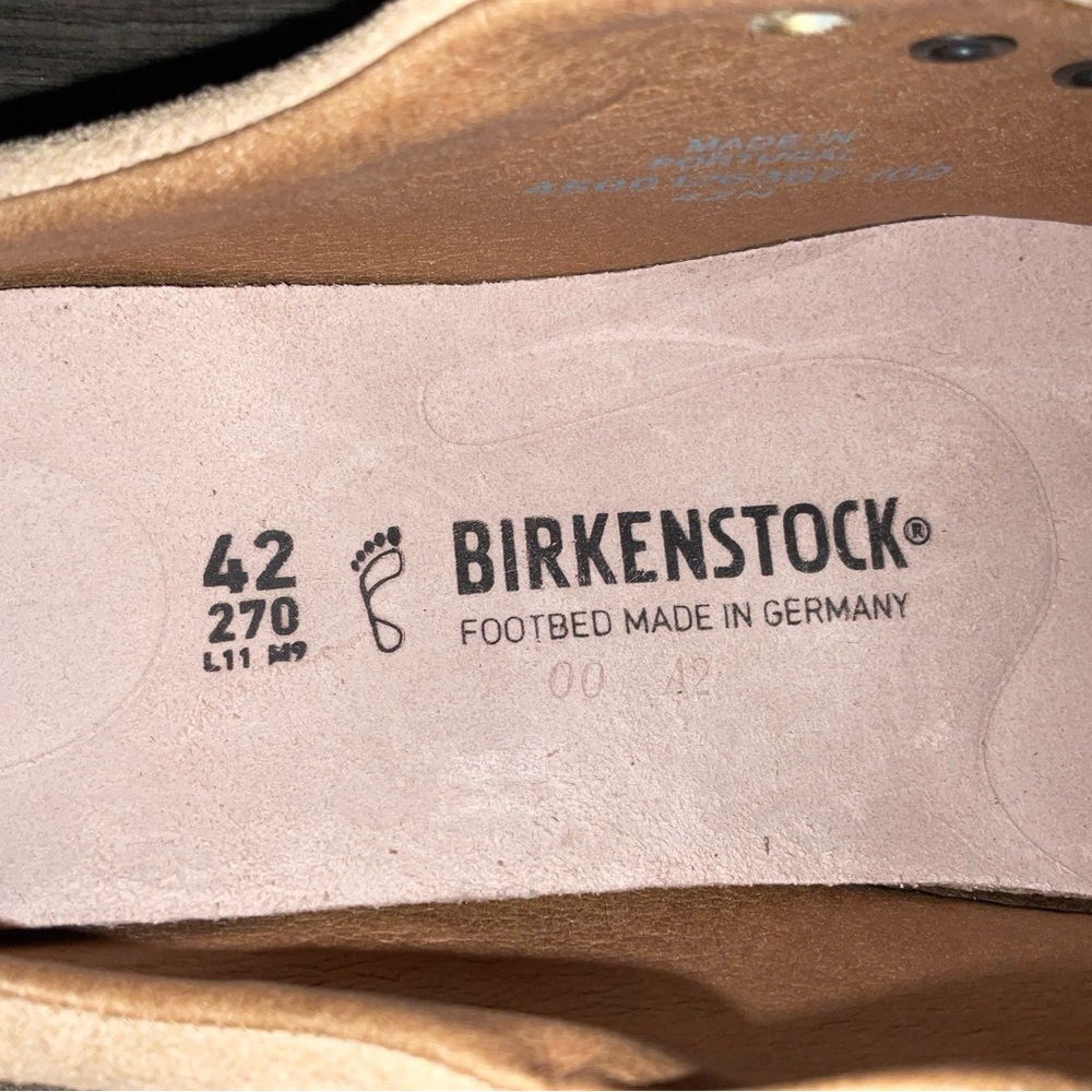 BIRKENSTOCK BEND LOW PERFORATED SUEDE LEATHER SNEAKERS 42 US 11 NEW NO SHOELACES - Picture 8 of 16